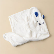Soft Microfiber Hair Drying Towel Wrap with Cute Animal Ears & Button Closure (1 Pc)