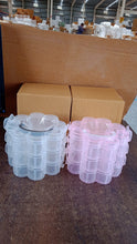 3-Layer Transparent Plastic Flower-Shaped Storage Box with 9 Grids